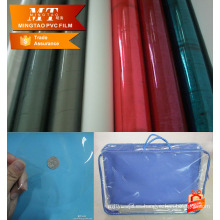 Rollo de película transparente transparente suave de PVC transparente normal para bolsas de embalaje